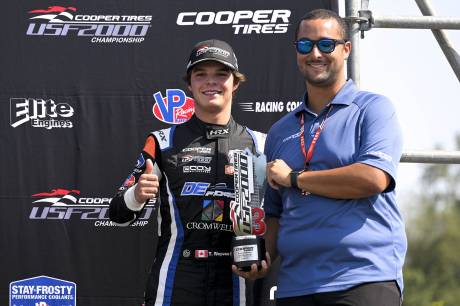 Thomas Nepveu Concludes the USF2000 Season With a Podium In Portland