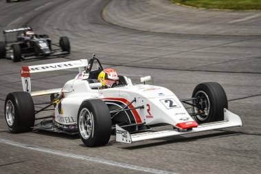 Intensive learning experience for Thomas Nepveu on the Lucas Oil Raceway Oval. 14th at his first oval track race - Cooper Tires USF2000 Championship Intensive learning experience for Thomas Nepveu on the Lucas Oil Raceway Oval. 14th at his first oval track race - Cooper Tires USF2000 Championship